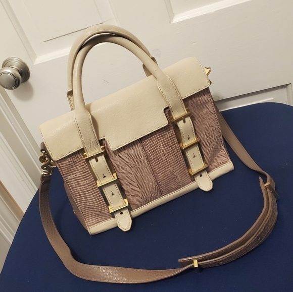 Botkier Eden Embossed Satchel/Shoulder Bag Leather Classic - Picture 1 of 14